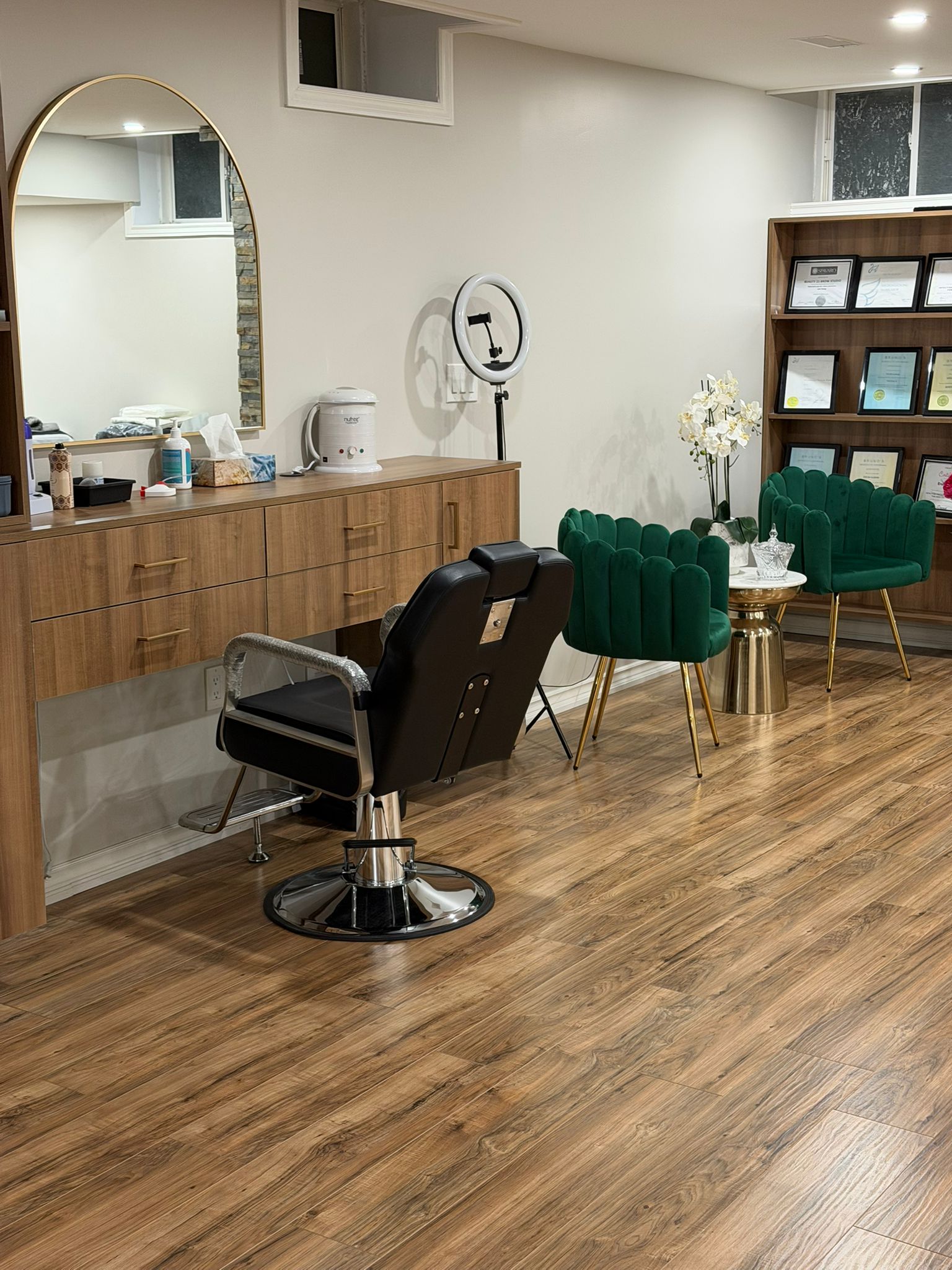 The warm, welcoming interior of Erum's Beauty Blush